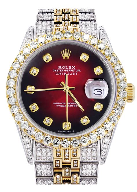 iced out red rolex|iced out rolex cost.